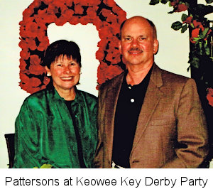 Carol and Doug Patterson at Keowee Key Derby Party
